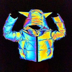 Current Mood Night Savage Signalz Reflective Jacket